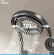 Fossa Shower Panel - Vortex with Hydropowered LED Light + Digital Display & 3 Water Functions (Gun Metal Grey)