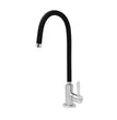 Fossa Stainless Steel RO Tap with Flexible Swivel Spout for Kitchen/Sink/Wash Basin - Matte Finish Black,Water Filter Faucet, 100% Lead-Free Drinking Water Faucet Stainless Steel Body (Black)