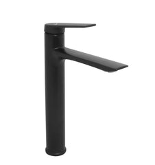 Fossa Opera Extended Body Brass Bathroom Sink Wash Basin Mixer Tap Single Handle Hot & Cold Lavatory Sink Faucet for Living Room & Bathrooms (Black)