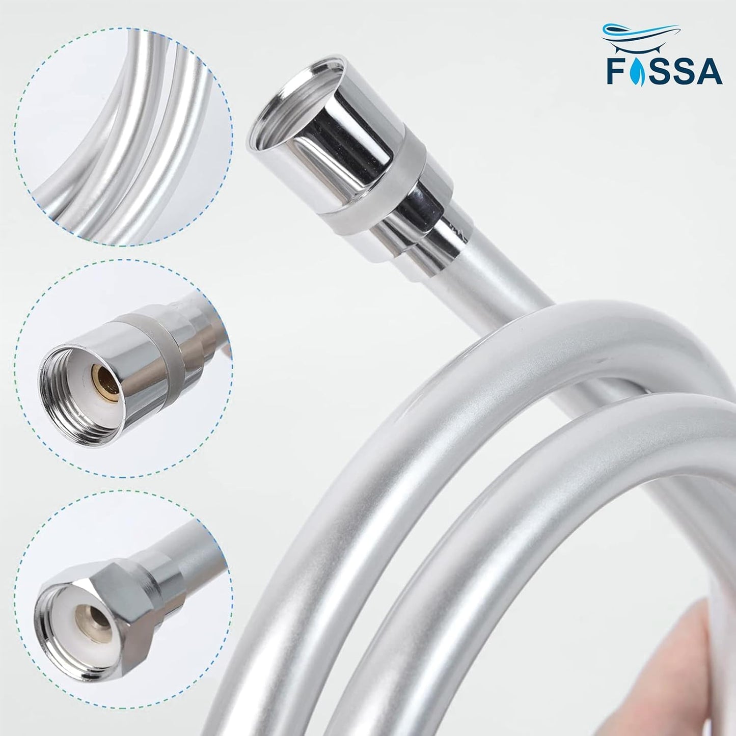 Fossa Italian Health Faucet Bidet Sprayer for Toilet, Handheld Sprayer Cloth Diaper Sprayer Set - ABS (Chrome Finish) | (with Hose Pipe & Hook)