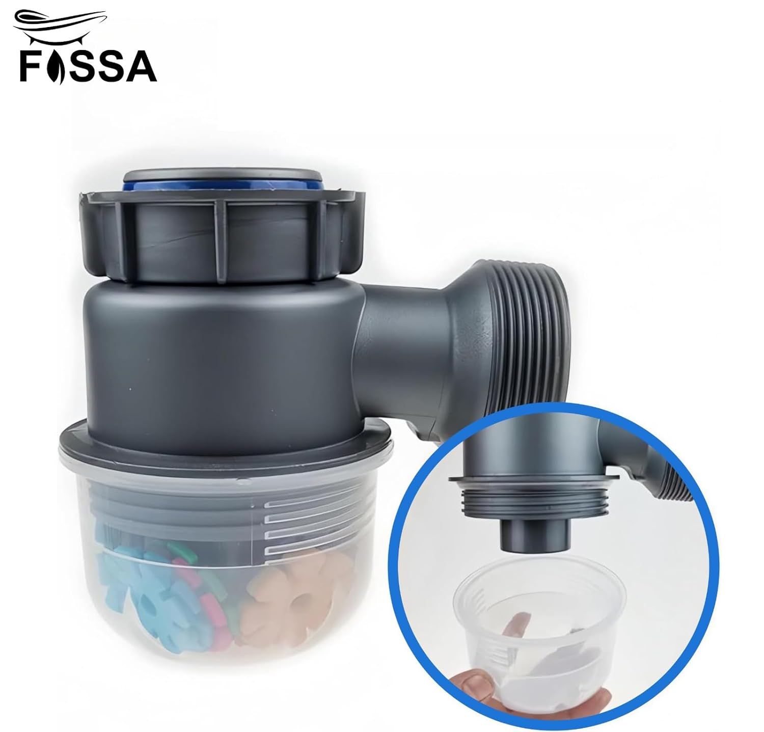 Fossa Kitchen Sink Drain Pipe Kit, Professional Thickened Flexible Drain Pipe Kit Odor Resistant Pop-up Drain Pipe Kit