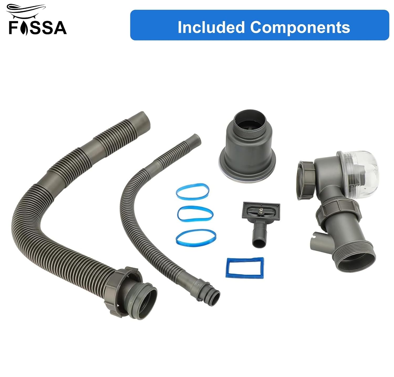 Fossa Kitchen Sink Drain Pipe Kit, Professional Thickened Flexible Drain Pipe Kit Odor Resistant Pop-up Drain Pipe Kit