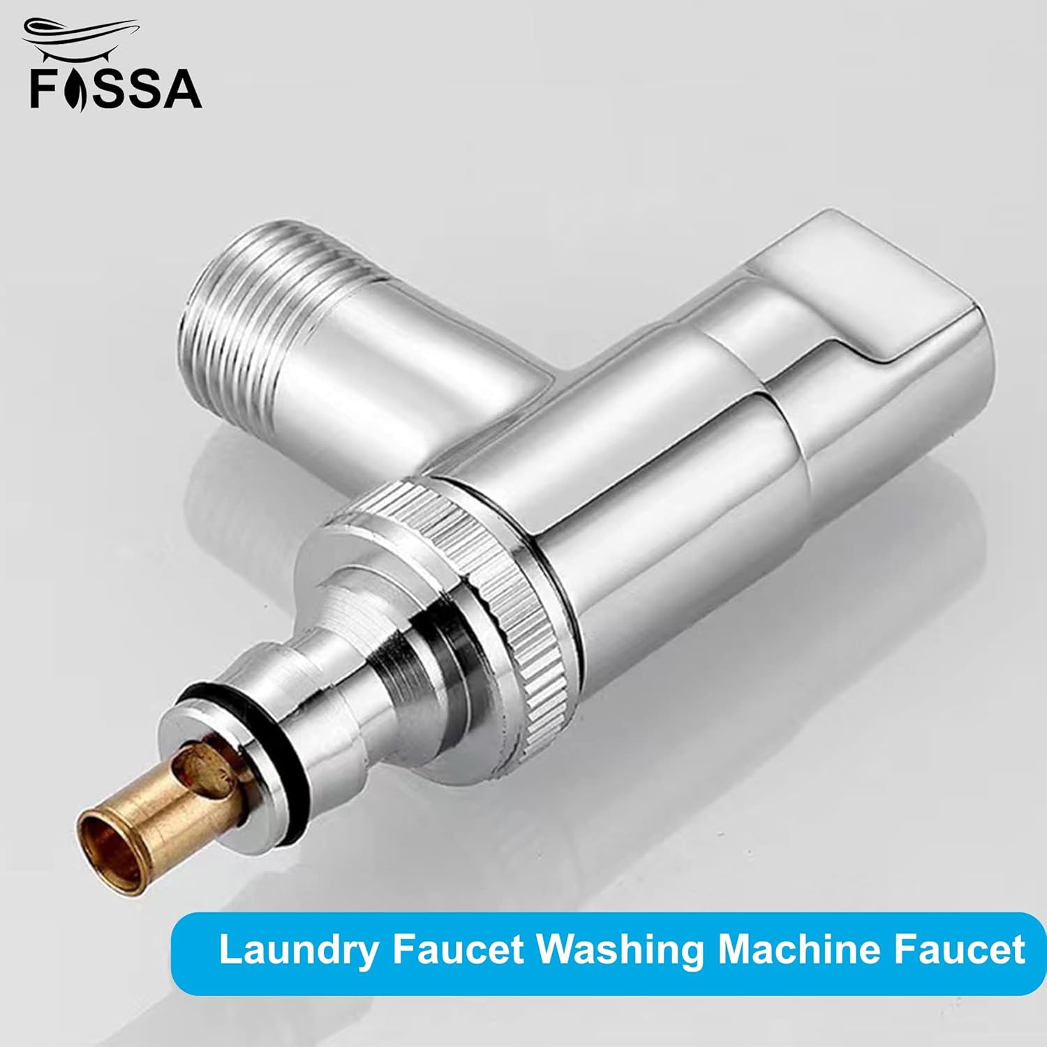 Fossa Laundry Faucet Washing Machine Faucet Water Spigot Outdoor Faucet Handle Hose Faucet Dishwasher Angle Valve (Chrome Finish)