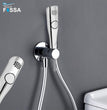 Fossa Italian Health Faucet Bidet Sprayer for Toilet, Handheld Sprayer Cloth Diaper Sprayer Set - ABS (Chrome Finish) | (with Hose Pipe & Hook)