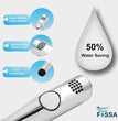 Fossa Italian Health Faucet Bidet Sprayer for Toilet, Handheld Sprayer Cloth Diaper Sprayer Set - ABS (Chrome Finish) | (with Hose Pipe & Hook)