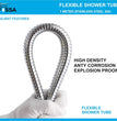 Shower Faucet Hose Pipe 1 mtr - Chrome Finish