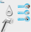 Fossa Health Faucet Bidet Sprayer for Toilet, Handheld Sprayer Cloth Diaper Sprayer Set - ABS (Chrome Finish) | (with Hose Pipe & Hook) | Jet Spray for Toilet