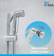 Fossa Health Faucet Bidet Sprayer for Toilet, Handheld Sprayer Cloth Diaper Sprayer Set - ABS (Chrome Finish) | (with Hose Pipe & Hook) | Jet Spray for Toilet