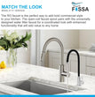 Fossa Stainless Steel RO Tap with Flexible Swivel Spout for Kitchen/Sink/Wash Basin - Matte Finish Black,Water Filter Faucet, 100% Lead-Free Drinking Water Faucet Stainless Steel Body (Black)