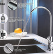 Fossa RO Tap Kitchen Water Filter Faucet, 100% Lead-Free Drinking Water Faucet Stainless Steel 304 Body Chrome Finish (Chrome)