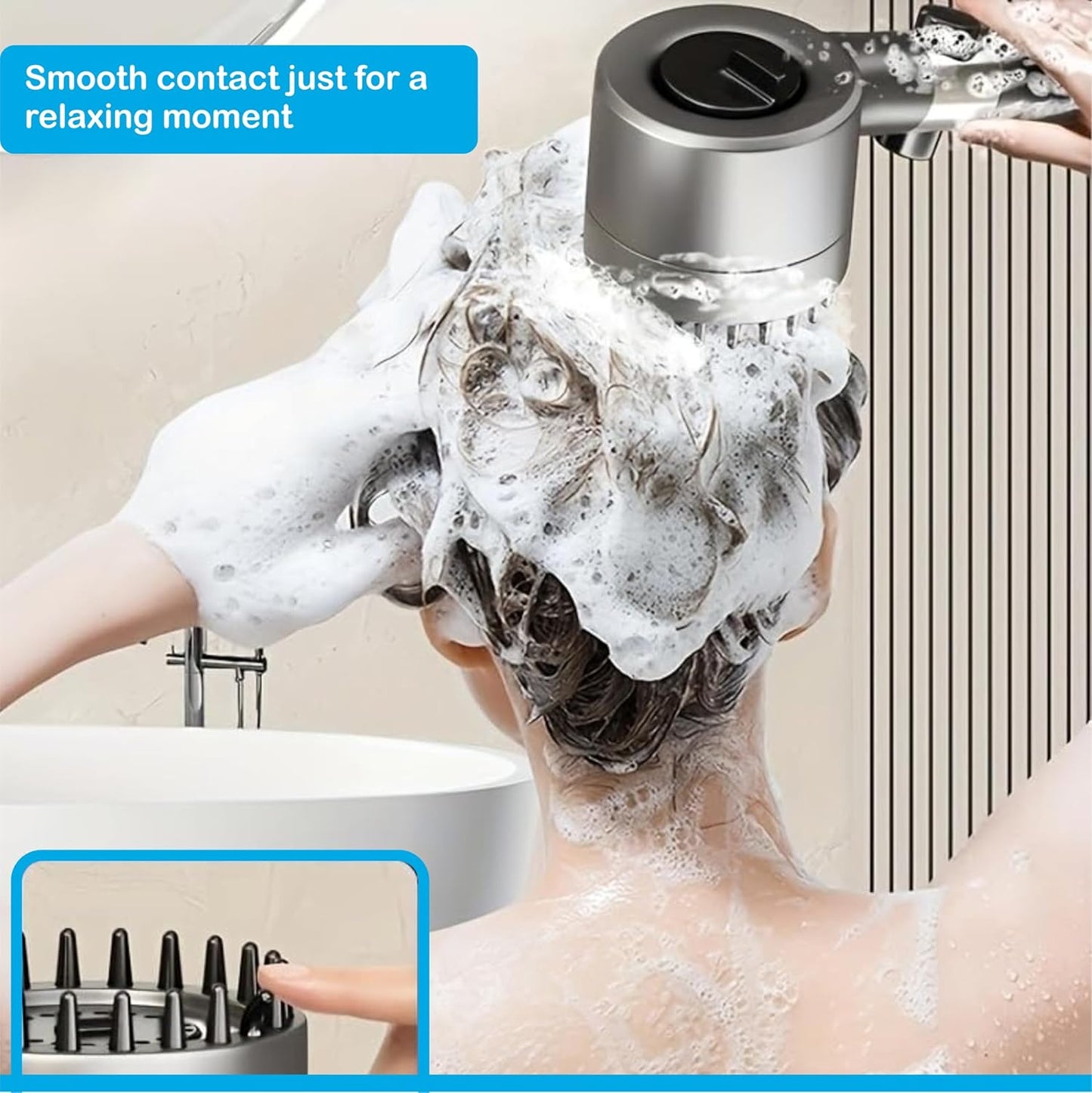 Fossa Snow 2 in 1 Handheld Shower Set with Filter, 3 -Gear Spray High Pressure Shower Head, Hard Water Softener for Shower, High Pressure Hand Shower Head for Bathroom with Pause Switch