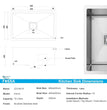 Dimension 27x18 handmade kitchen sink 