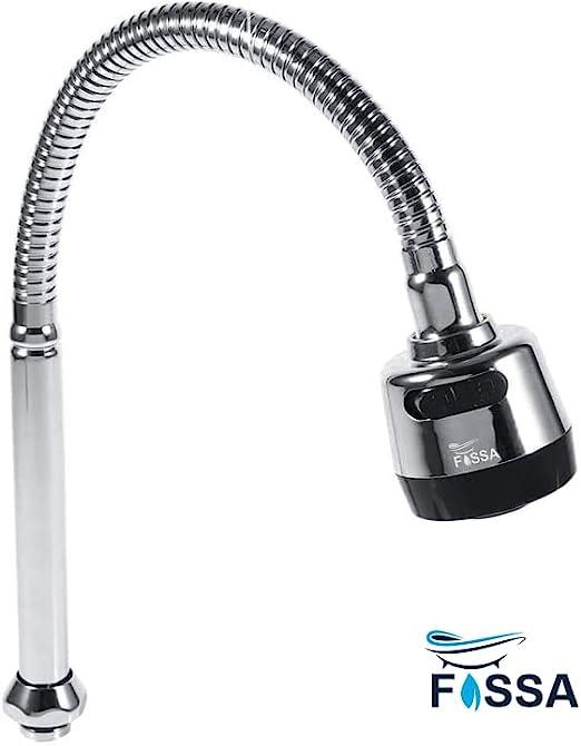 FOSSA 360 Degree Swivel Spout, 304 Stainless Steel Kitchen Sink Faucet Pipe Fittings Adjustable Temperature Single Handle Connection - Fossa Home 