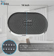 Fossa 14 inch Rain Shower Head Rectangle- Wide Coverage Rainfall Style Water Spray - Adjustable Showerhead - Fossa Home 