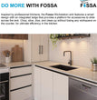 Fossa 24"x18"x10" Single Bowl 304 Grade Stainless Steel Handmade Kitchen Sink Round Coupling Matte Finish FHS-04R Black - Fossa Home 