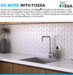 Fossa 24"x24"x10" Single Bowl SS-304 Grade Stainless Steel Handmade Kitchen Sink Silver Fossa Home