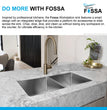 Fossa 32"x18"x10" Double Bowl  Stainless Steel Handmade Kitchen Sink Matte Finish - Fossa Home 