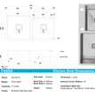 Fossa 32"x18"x10" Double Bowl with Single Tap Hole SS-304 Grade Handmade Kitchen Sink Silver Fossa Home