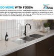 Fossa 45"x20"x10" Double Bowl With Drain Board Stainless Steel Handmade Kitchen Sink Matte Finish - Fossa Home 