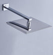 Fossa 4x4 Rain Overhead Shower Square 304 Stainless Steel Rain Showers Overhead Wall Mounted, Without Arm UOHS-001 - Fossa Home 