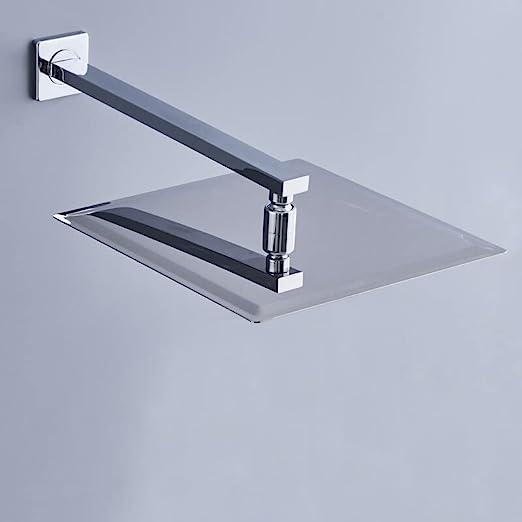 Fossa 4x4 Rain Overhead Shower Square 304 Stainless Steel Rain Showers Overhead Wall Mounted, Without Arm UOHS-001 - Fossa Home 