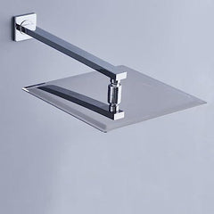 Fossa 4x4 Rain Overhead Shower Square 304 Stainless Steel Rain Showers Overhead Wall Mounted, Without Arm UOHS-001 - Fossa Home 