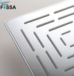 Fossa 6"x6" Inch Square Fixed Stainless Steel Shower Head for Bathroom Luxury Hotel Luxury Bathroom Shower Head Unique Design Fossa Home