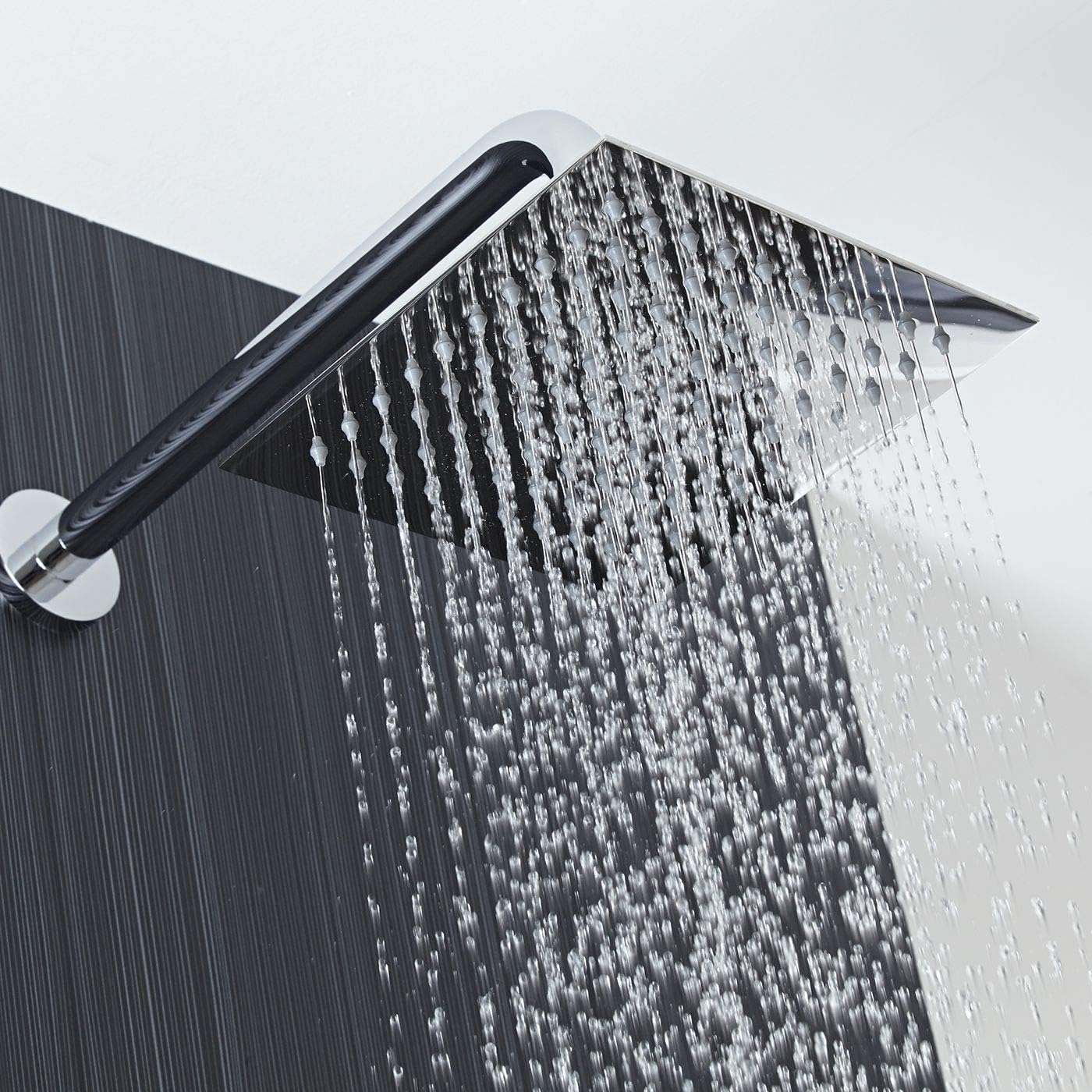 Fossa 6X6 Inch Rain Shower - Fossa Square High Pressure Shower Head Made of 304 Stainless Steel (Chrome Finish) Fossa Home