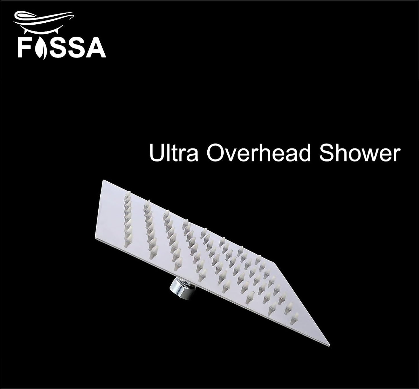 Fossa 6X6 Inch Rain Shower - Fossa Square High Pressure Shower Head Made of 304 Stainless Steel (Chrome Finish) Fossa Home