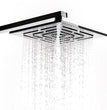 Fossa 6x6 Inch Rainfall Shower Head Fixed Shower Head 304 Stainless Steel Rain Showers Overhead Wall Mounted, Without Arm OHSC-001 - Fossa Home 