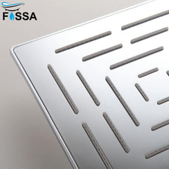 Fossa 8"x8" Inch Square Fixed Stainless Steel Shower Head for Bathroom Luxury Hotel Luxury Bathroom Shower Head Unique Design( without arm ) Fossa Home