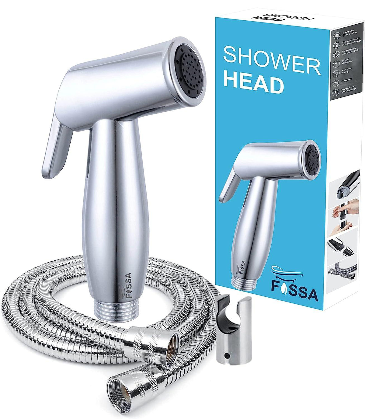 Fossa Corus Health Faucet / Bidet Sprayer Premium Sprayer Shattaf - Bidet Spray Head for Toilet, Hand Bidet Sprayer for Toilet - Fossa Home 