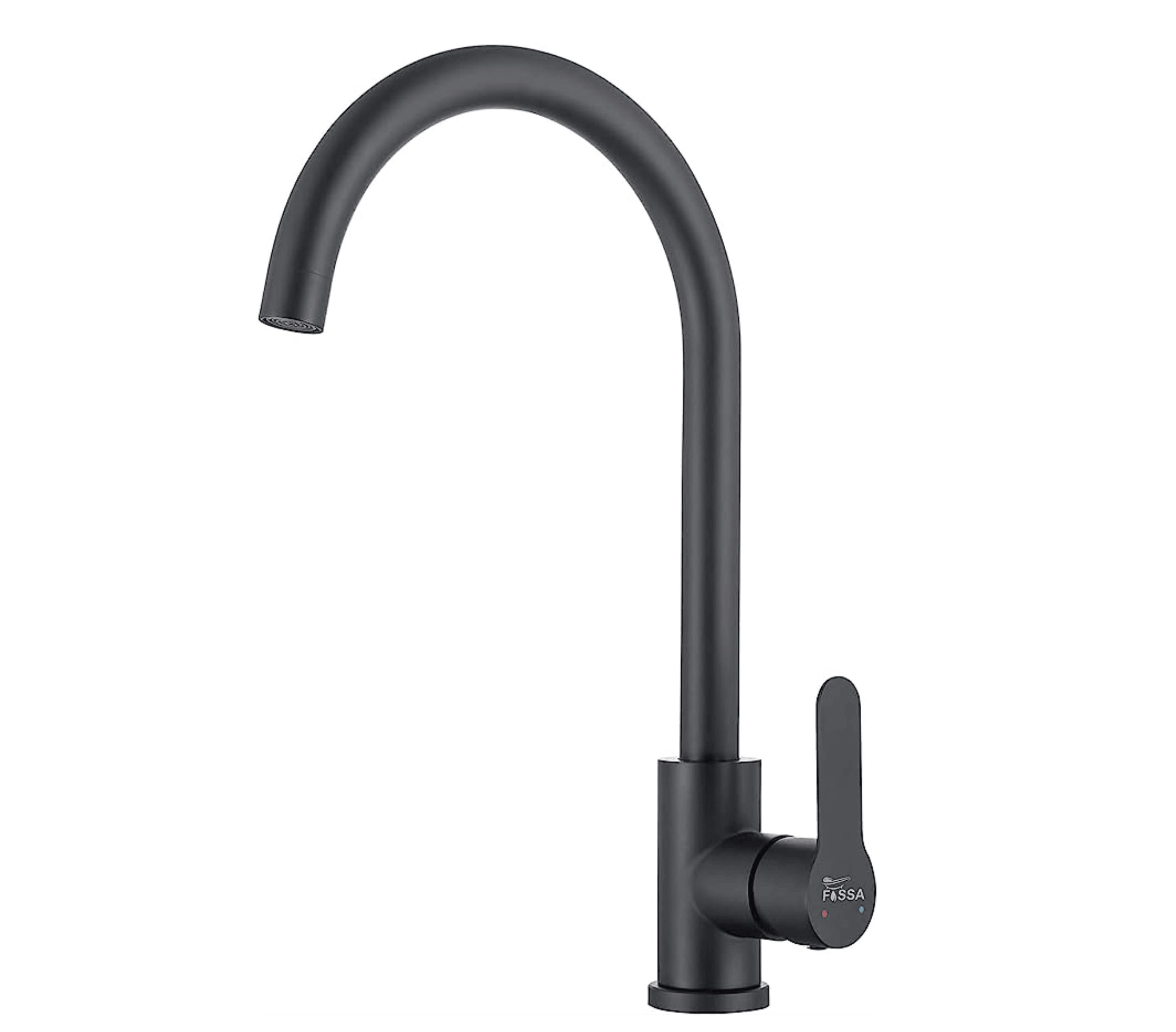 Fossa High Pressure Kitchen Faucet 360° Swivel, Stainless Steel Kitchen Faucet, Kitchen Mixer Tap with High Spout-257mm (Black) - Fossa Home 