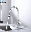Fossa Integrated Waterfall Faucet Taps in-Built Shower Hot & Cold Water Supply and Pull-Out Faucet Taps 3 Way Multifunction Oprating Silver Fossa Home