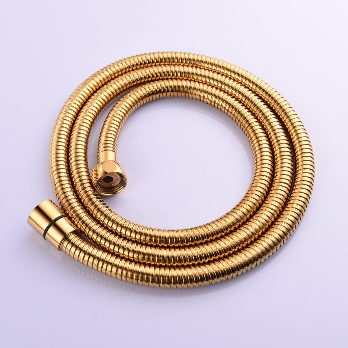 Fossa Large Bore Shower Hose 1m -Supper Low Water Pressure Boosting Shower Hoses with Chrome, Universal Anti-Kink and Leak-Proof color (Gold) Fossa Home