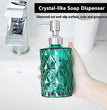 Fossa Glass Soap Dispenser - Refillable Wash Hand Liquid, Dish Detergent, Shampoo Lotion Bottle with Brushed Nickel Pump Holder, Ideal for Bathroom Countertop, Kitchen, Laundry Room GSD-003 - Fossa Home 