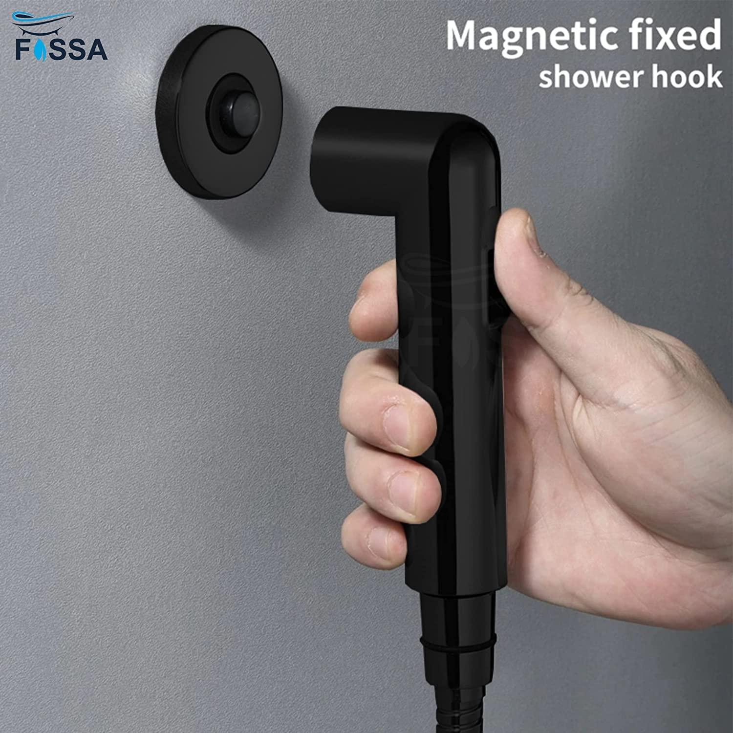 Fossa Magnetic Health Faucet with Magnetic Holder/Bidet Sprayer for Toilet and Bathroom/Jet Spray Black - Fossa Home 