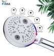 Fossa Shower Head Powerful Flow with 1.5m Chrome Shower Hose Pressure Boosting Shower Head Spray with 5 Modes Water Saving Bathing for Adults Children Pets Home and Gym Use - Fossa Home 