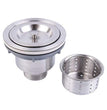 Fossa Stainless Steel Kitchen Sink Drain Waste Coupling 304'' with Under Basket, 4 X 4 - Fossa Home 