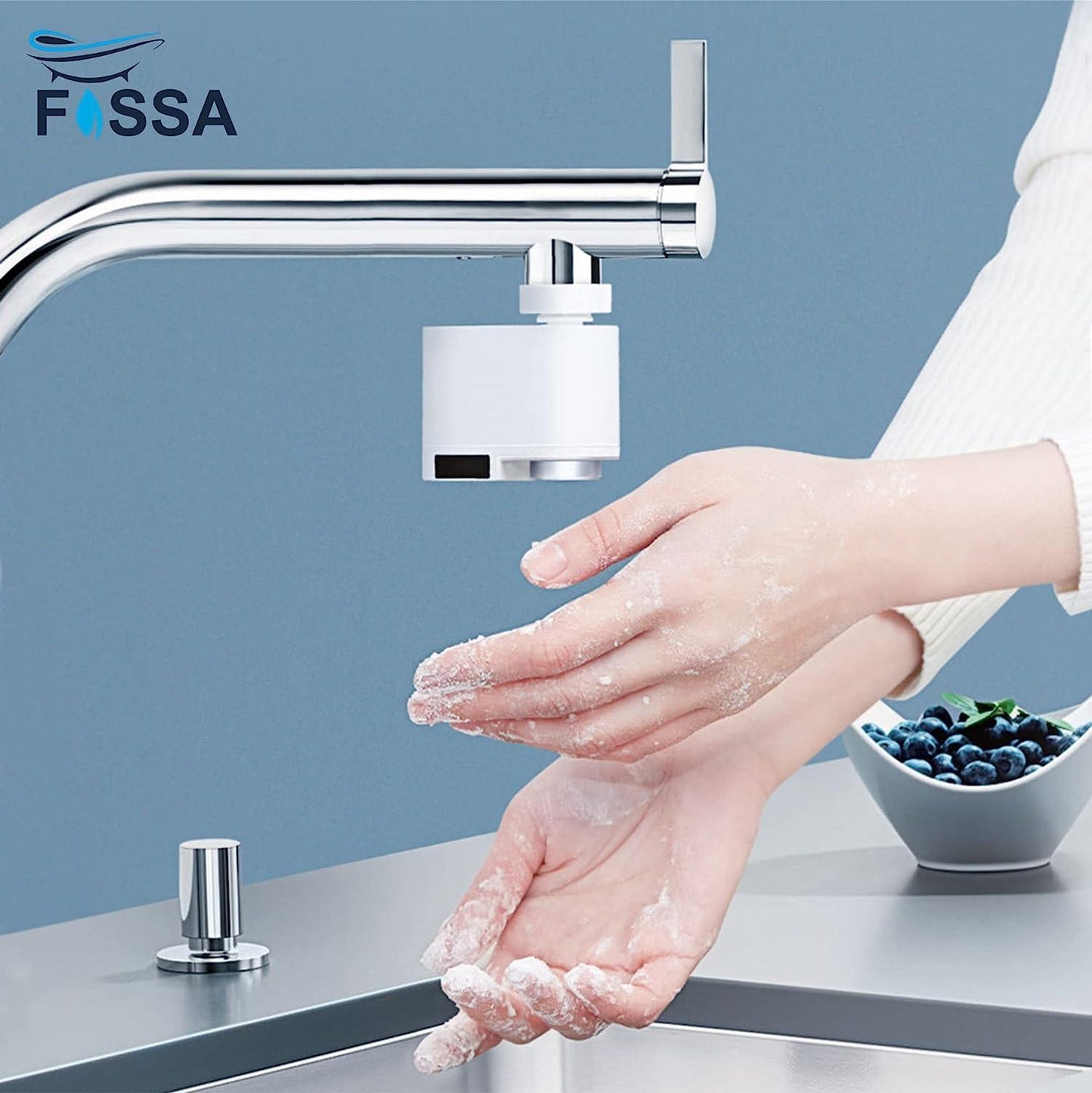 Fossa Touchless Faucet Adapter Smart Sensor Faucet for Kitchen Bathroom Sink Smart Devices Automatic Infrared Sensor Water Saving Device Anti-Overflow Protection - Fossa Home 