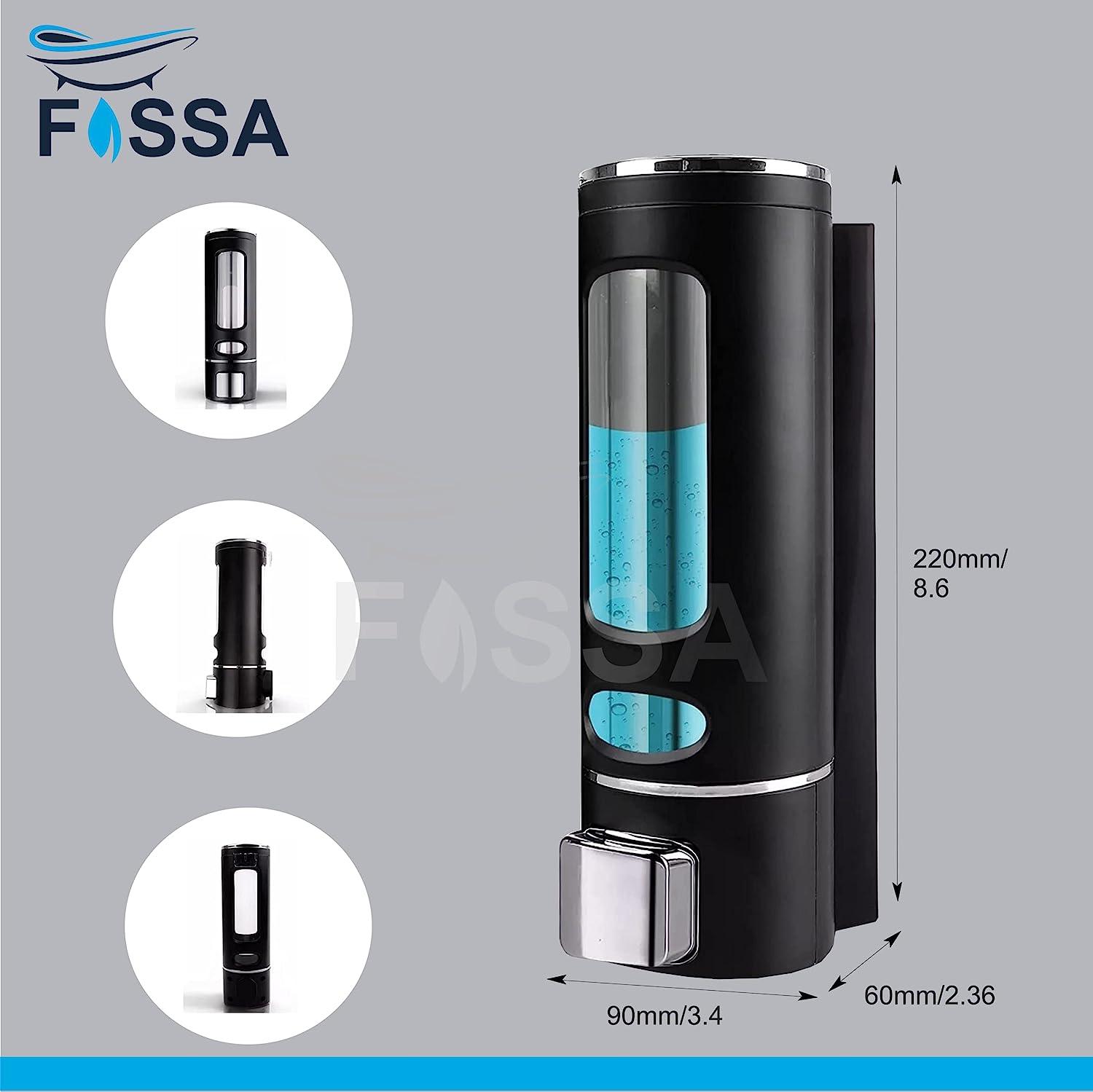 Fossa Wall-Mount Soap Dispensers 400ML Manual Soap Bathroom for Hair Shampoo Shower or Hand Cleanser SD-005 - Fossa Home 