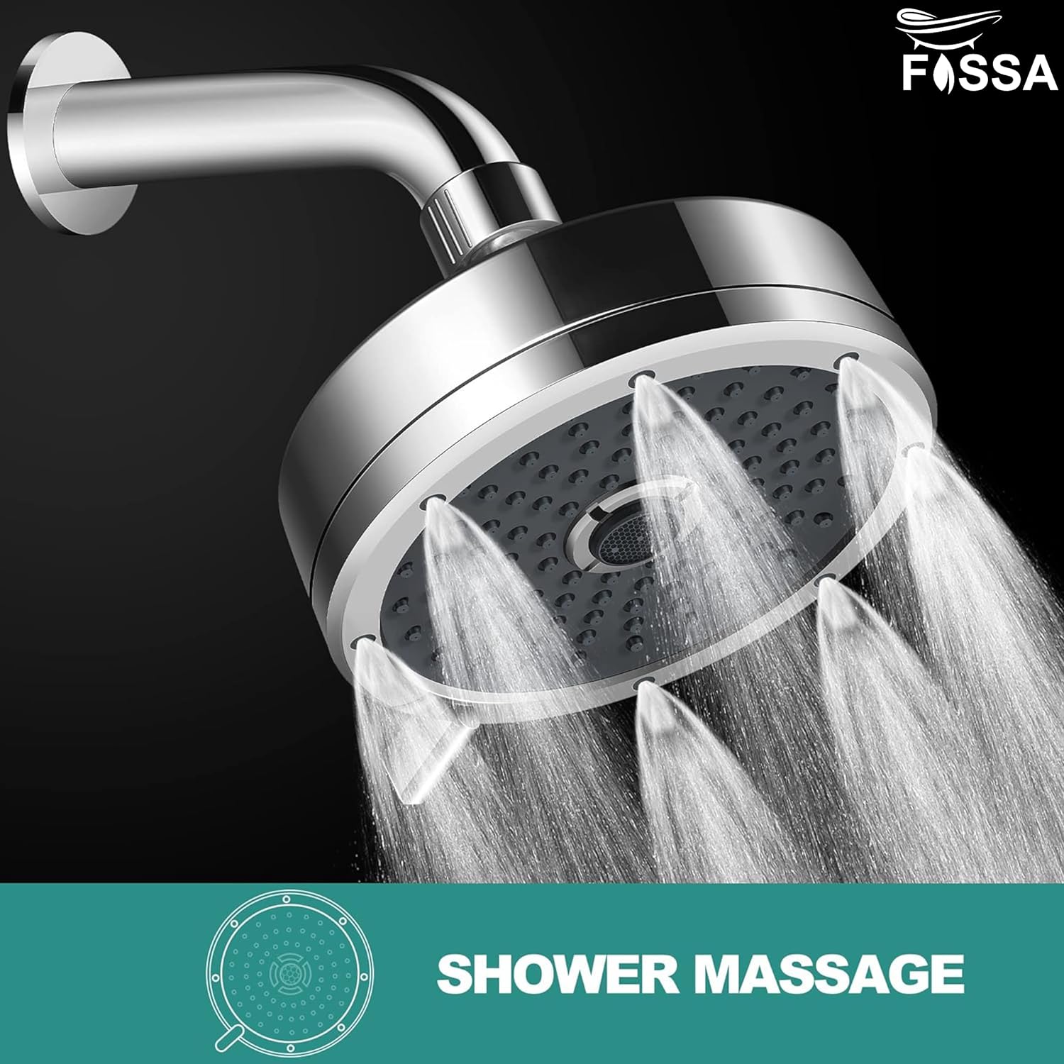 Shower Massage high pressure overhead shower 