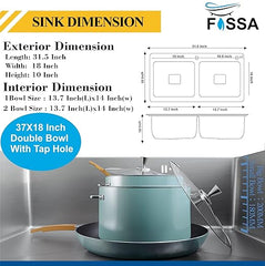 Fossa kitchen sink dimension 