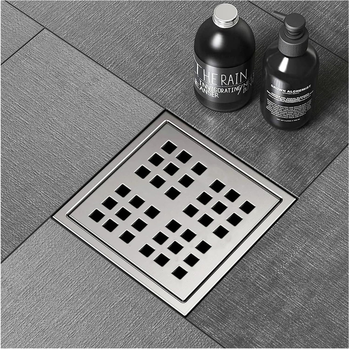 Square floor drain lifestyle 