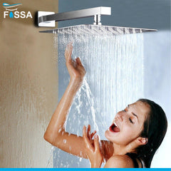 Square Shower Arm Premium Grade Stainless Steel Shower Holder Square Half Bend ARM-01S Fossa Home