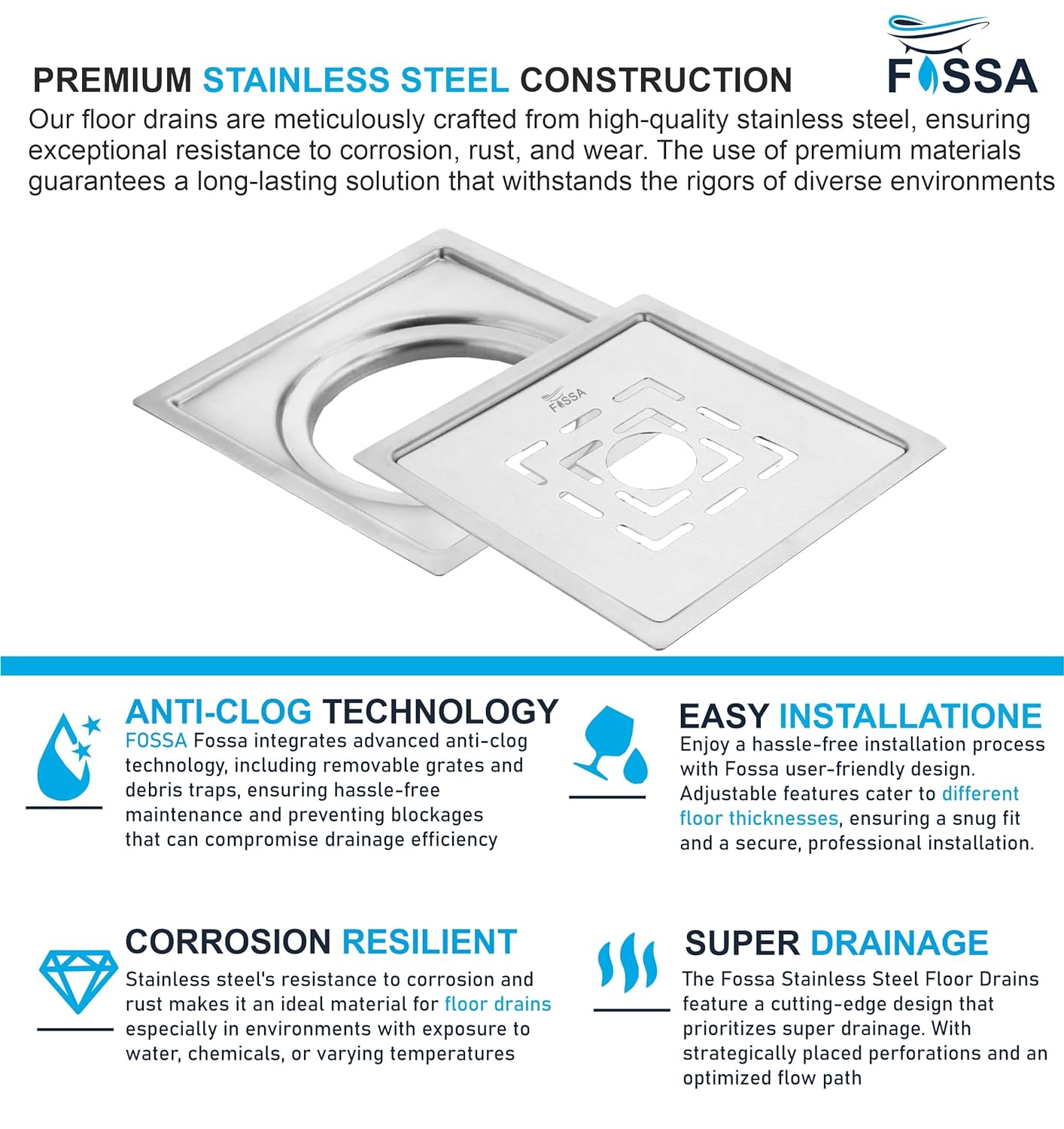 round square floor drain 