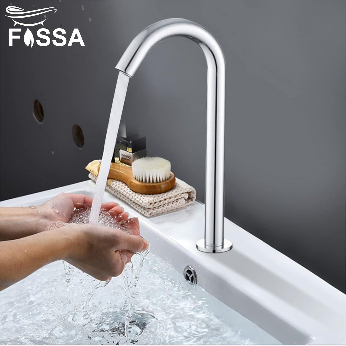 Touchless Bathroom Sink Faucets Automatic Induction Sensor Water Faucet Infrared Single Cold Tap with Control Box Fossa Home