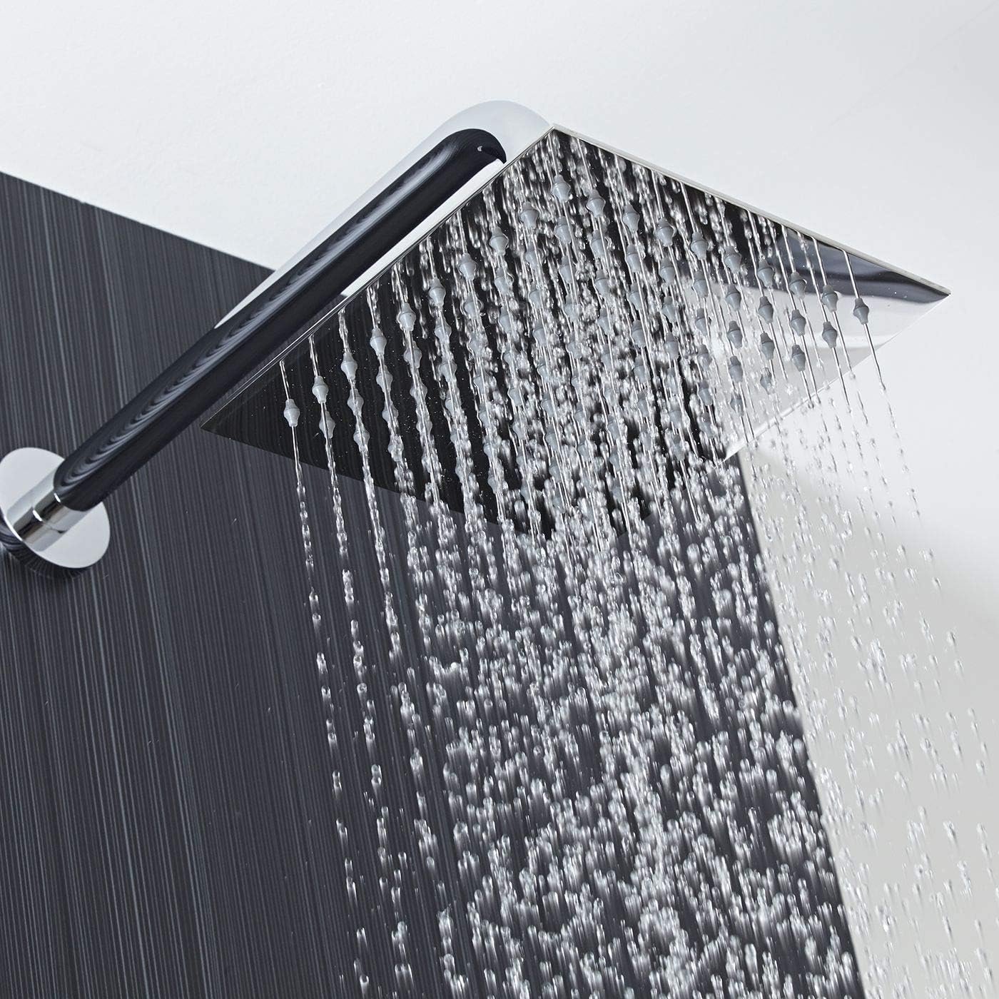 Fossa 12x12 Inch Rain Shower - Fossa Square High Pressure Shower Head Made of 304 Stainless Steel (without ARM ) - Fossa Home