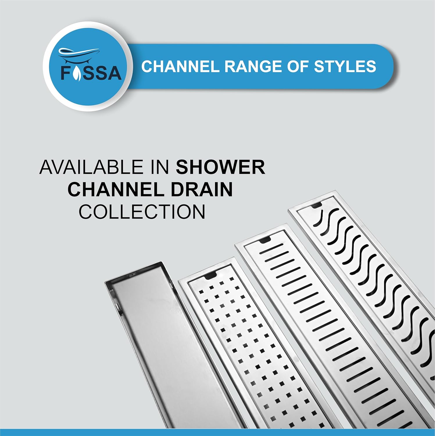 Fossa 12"x4" Shower Linear Brushed Drain Side Hole Rectangular Floor Drain with Accessories Linear Hole Pattern Cover Grate Removable304 Stainless Steel SCD - 1701A1 (12 inch) - Fossa Home