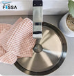 Fossa 16x16x5 Inch Table Top Wash Basin For Bathroom Round Counter Top Wash Basin For Living Room Washbasin Countertop Tabletop stainless steel Bathroom Kitchen Sink Matte Finish Black (Round) - Fossa Home